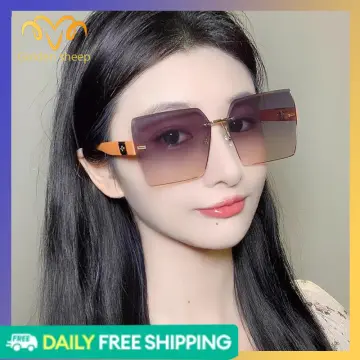 Shop Fashion Rimless Sunglasses Women Luxury Vintage Irregular Trimming Sun  Glasses Lady Shades with great discounts and prices online - Feb 2024