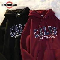 KYUSHUAD เสื้อฮู้ดผู้ชาย-ขนแกะและเสื้อกันหนาวแบบหนา-เสื้อกันหนาวพร้อมลายพระปรมาภิไธยย่อระดับพรีเมียมสำหรับผู้ชายและผู้หญิง