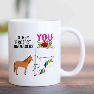 FUNNY UNICOR  Mugs 350ml Ceramic Coffee Cup Dad Papa MANAGER Gift Cup and Travel Mug