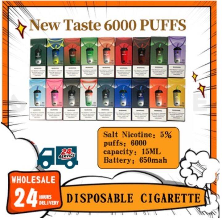 Cod New Product 6000 Puffs Disposable Pod Device Disposable Vape Pen 5 Salt Nic Lazada Ph