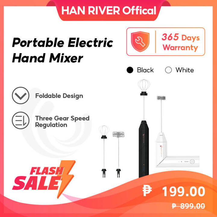 HAN River 3 Speed Portable Professional Baking Electric Hand Mixer