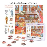 Search And Find - Natural History Museum Wooden Jigsaw Puzzle 500 Pieces Educational Toy Painting Art Decor Decompression toys 500pcs