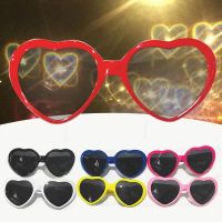 Love Special Effect Heart-shaped Glasses Fashion Heart Diffraction Sunglasses Watch The Night Lights Become Love Special Effect