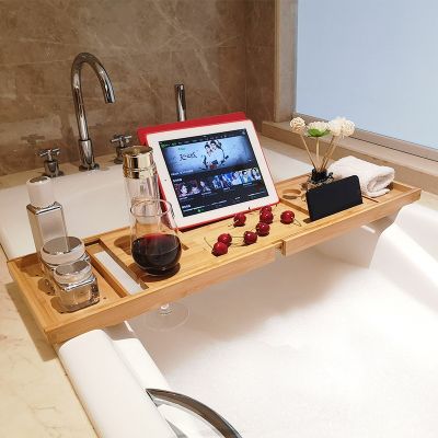 Support de baignoire à vin télescopique support plat pour téléphone portable