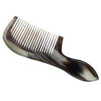 1PC Handle Horn Comb Natural Grain Road Small Yak Horn Comb Anti-Static Massage Health Comb