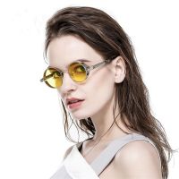 Round Punk Style Sunglasses Versatile Silicone Nose Pad Round Glasses Punk Glasses Outdoor Cycling High-quality Revivalism