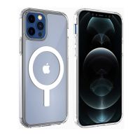 [Disen electronic] Clear Ultra Shockproof Soft Mag Safe Case สำหรับ Magsafe IPhone 12 Pro Max 12 Mini ที่สร้างขึ้นใน Magnetic Macsafe Circle Protector Cover