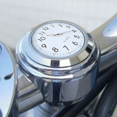 Universal Motorcycle Clocks Waterproof Luminous Motorcycle Handlebar Watch Lightweight Bike Aluminum Clock for Scooter Motor ATVAdhesives Tape