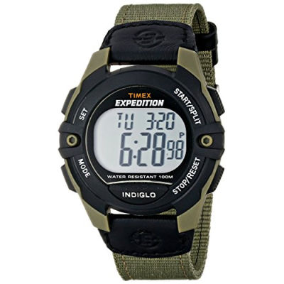 Timex Expedition Digital Chrono Alarm Timer 39mm Watch Green/Black