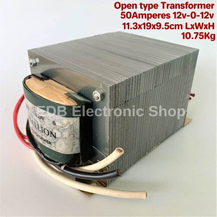 Transformer 50Amperes Primary 110V220VAC Secondary 12V X 2 / 50A 12v X