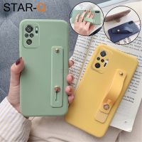 【Enjoy electronic】 Wrist Strap Phone Holder Silicone Case For Xiaomi Redmi Note 10 Pro 10S Soft Back Cover Cases For Redmi Note10