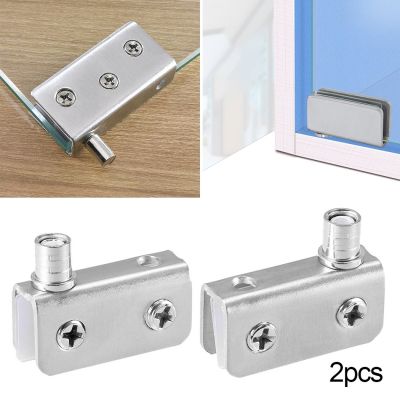 【hot】☋▦  2Pcs Glass Hinge Rotation Axis 5-8mm Wine Cabinet Door Rotating Hinges Clamp Clip Shaft