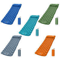 Inflatable Camp Sleeping Pad พับเดี่ยวกลางแจ้ง Rest Mat TPU ไนลอนกันน้ำ Camp Sleeping Gears พร้อมกระเป๋าสำหรับเดินป่า