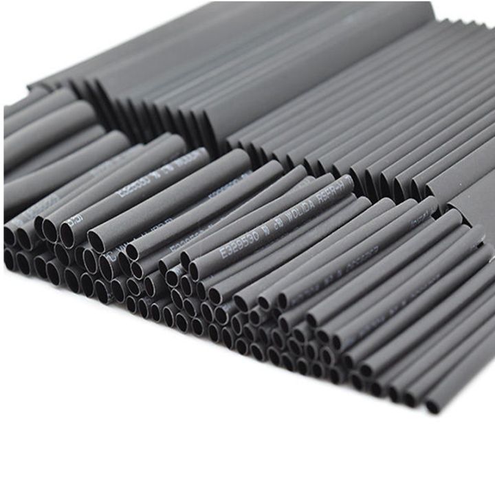 127pcs-black-heat-shrink-tubing-polyolefin-2-1-insulated-7sizes-shrinking-wrap-heat-shrinkable-wire-cable-sleeve-tubes-kit-cable-management