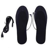 【cw】 USB Heated Shoe Insoles Feet Warm Outdoor Hiking Camping Foot Warmer Washable Thermal