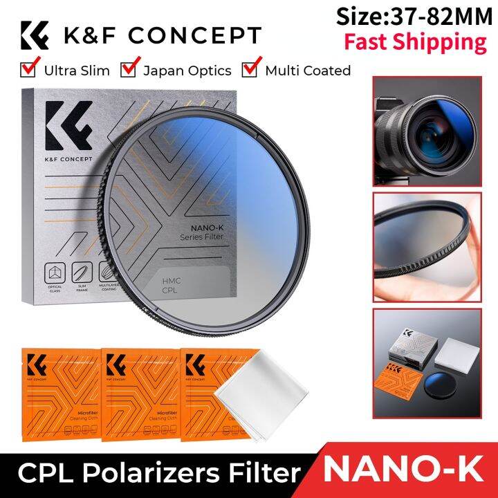 ดั้งเดิม-k-amp-f-concept-ฟิลเตอร์เลนส์กล้องถ่ายรูป-cpl-เลนส์บางพิเศษโพลาไรเซอร์แบบวงกลมเคลือบหลายชั้น49มม-52มม-55มม-58มม-62มม-67มม-77มม-82มม