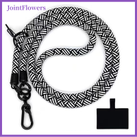 JointFlowers เคสกลางแจ้งแบบสากลขนาดเส้นผ่าศูนย์กลางปรับได้สำหรับโทรศัพท์พีซี1เส้น,คลิปหนีบสายคล้องคอกระเป๋าสะพายไหล่สายรัดข้อมือห้อยป้องกันการสูญหาย