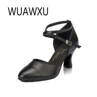 NATASHA Black Latin Dance Shoes Modern Dance Shoes Women Adult Sasha Latin Dance Shoes Red Soft Sole 4.5-8Cm