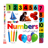 DK publishes my first numbers let S get counting enlightenment learning counting English original paperboard book of interest cognition of young parents and children 3-6 years old imported English original picture book