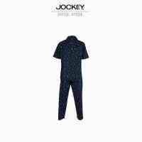 JOCKEY UNDERWEAR ชุดนอนแขนสั้น SLEEPWEAR รุ่น KU JK1635B SHORT SLEEVE/PANTS สีกรมท่า ชุดนอน ชุดนอนผู้ชาย เสื้อผ้าผู้ชาย