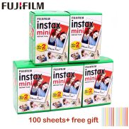 1 10-100 Tờ Fujifilm Instax Mini 9 Phim Trắng Cạnh Rộng 3 Inch Cho Máy Ảnh