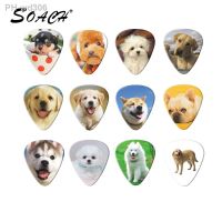 SOACH 10PCS 0.71mm 1.0 high quality guitar picks two side pick instruments dog style earrings DIY Mix pick guitar accessories