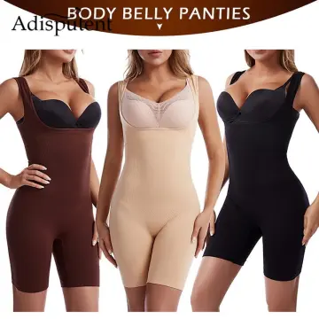 Bodysuit Shapewear Full Body Shaper Seamless Corset Waist Trainer Women  Slimming Sheath Abdomen Shapers Tummy Slim Gather Chest,brown