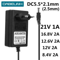 12V 2A 12V 2A Us AC DC ที่ชาร์จเครื่องมือไฟฟ้าในแบตเตอรี่ Liion 16.8V 21V 8.4V 12.6 12V ที่ชาร์จ18650 DC 5.5*2.1มม. ที่ชาร์จกล้อง CCTV IP