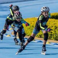 2023 Junk Skates Boys And Girls Skating Short Triathlon Race Clothing Kids Sleeve Inline Skate Skating Jumpsuit Bike Speed Suit