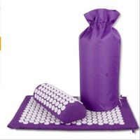 Spike Lotus Flower ฝังเข็มนวดเสื่อโยคะเบาะรองนั่ง Pad พรมพรมและหมอนนวดความเครียดบรรเทา Back Body Pain Mat