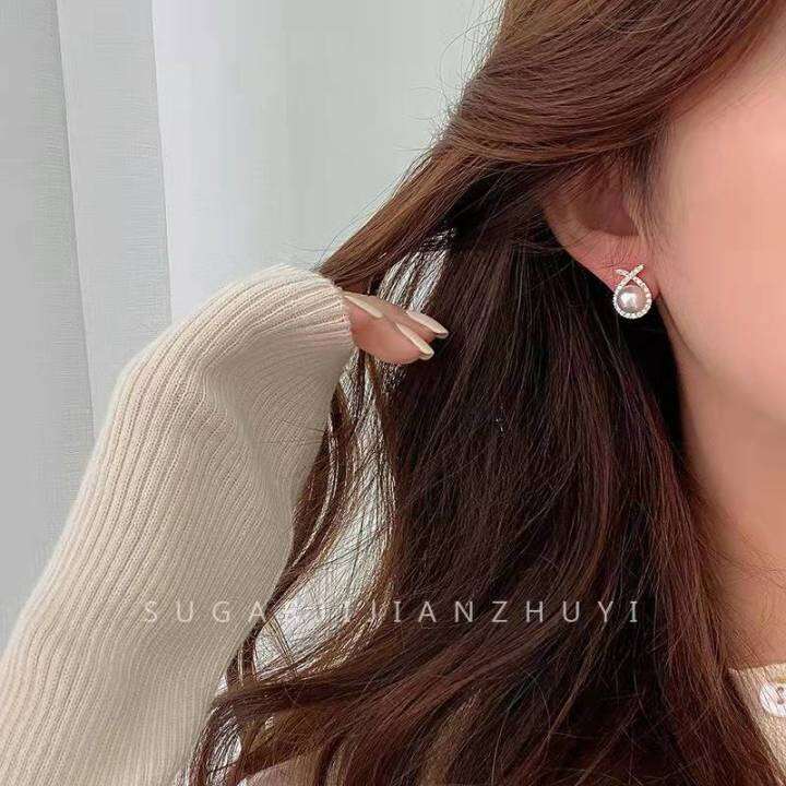 fashion-earrings-ต่างหูเงินแท้925-ต่างหูแฟชั่นเกาหลีลายใหม่สุดฮิต-ไม่ดำ-ไม่แพ้แน่นอน-งานมินิมอลน่ารักๆ-พร้อมกล่อง