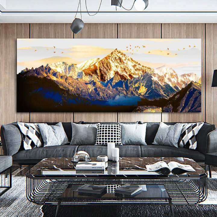 large mountain painting