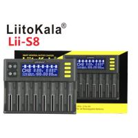 NP ส่งฟรี ]ประกัน 3 เดือน!!! LiitoKala Lii-S8 เครื่องชาร์จแบตเตอรี่ Li-Ion 3.7V NiMH 1.2V Li-FePO4 3 อุปกรณ์ชาร์จ