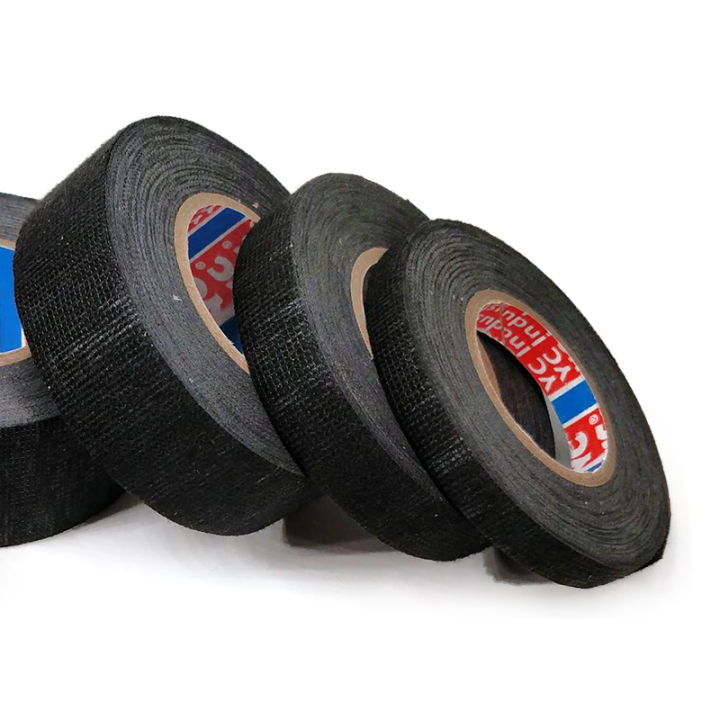 1pc-heat-resistant-adhesive-cloth-fabric-tape-for-car-auto-cable-harness-wiring-loom-protection-width-915192532mm-length-15m