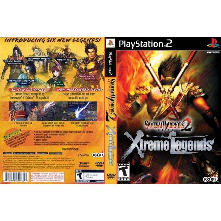 แผ่นเกมส์ PS2 Samurai Warriors 2 - Xtreme Legends คุณภาพ ส่งไว | Lazada ...