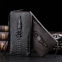 Men Wallets High Quality clutch leather purse Card Holder Male Purse Zipper Large Capacity phone bag new Wallet For Men carteira Wallets