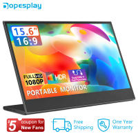 Dopeplay จอภาพแบบพกพา15.6นิ้ว1080จุด FHD USB-C แล็ปท็อปหน้าจอที่สองภายนอก HDMI เล่นเกม IPS คอมพิวเตอร์แสดง Ps4 Ps5