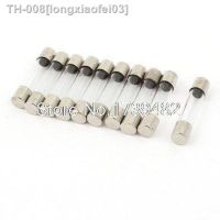 ✌☋♂ 10Pcs 250V 3.5A Quick Blow Glass Fuses Fast Acting Tubes 6mm x 30mm