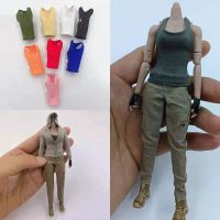 In Stock 1/12 Scale Mini Womens Modern Overalls Pants Knit Vest Clothes Suit for 6 inches Female Soldier Action Figure Model