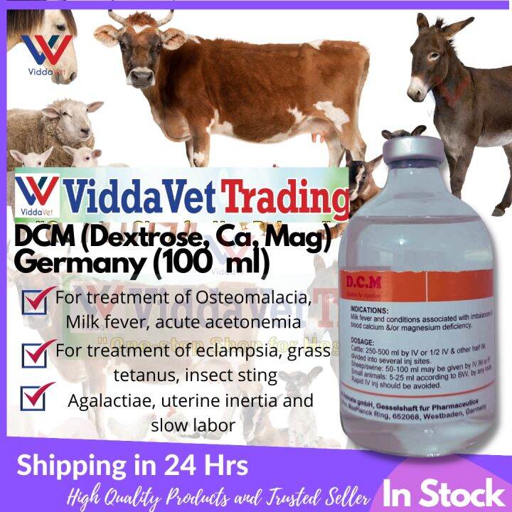 ViddavetDCM I.njectable (Dextrose, Calcium, Magnesium) Germany for