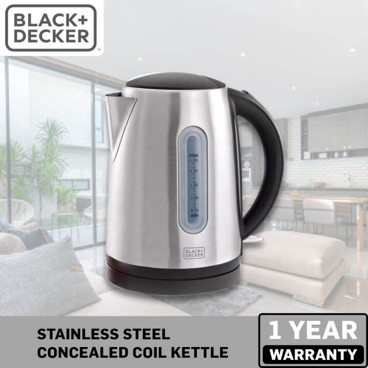 BLACK DECKER™ 1.7L Stainless Steel Electric Kettle, 360° cordless