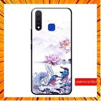 เคส vivo Y15 2020 เคสกระจกนิรภัย Y19 Y11 2019 วีโว่ เคสนุ่มขอบเต็มtpu กระจกเงา case glassบุคลิกภาพบัวจิตรกรรม&amp;-&amp;*-&amp;-&amp; กรณีสินค้ามีสี ไซท์ เบอร์รบกวนลุกค้าทักมาสอบถามหรือเเจ้งที่เเชทก่อนสั่งสินค้าด้วยนะคะ