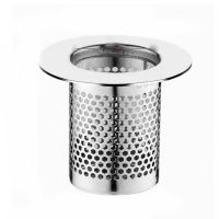 Stainless Steel Drain Strainer Sink Strainer Shower Floor Drain Filter Mesh Kitchen Sink Strainer Hair Catcher 5/5.5/6.5cm Traps Drains