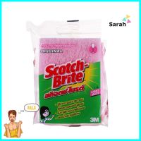 ฟองน้ำพร้อมใยขัด SCOTCH-BRITE LIGHT DUTY 3x4นิ้ว สีชมพูSCOURER SPONGE SCOTCH-BRITE LIGHT DUTY 3X4IN PINK **สินค้าแนะนำ**