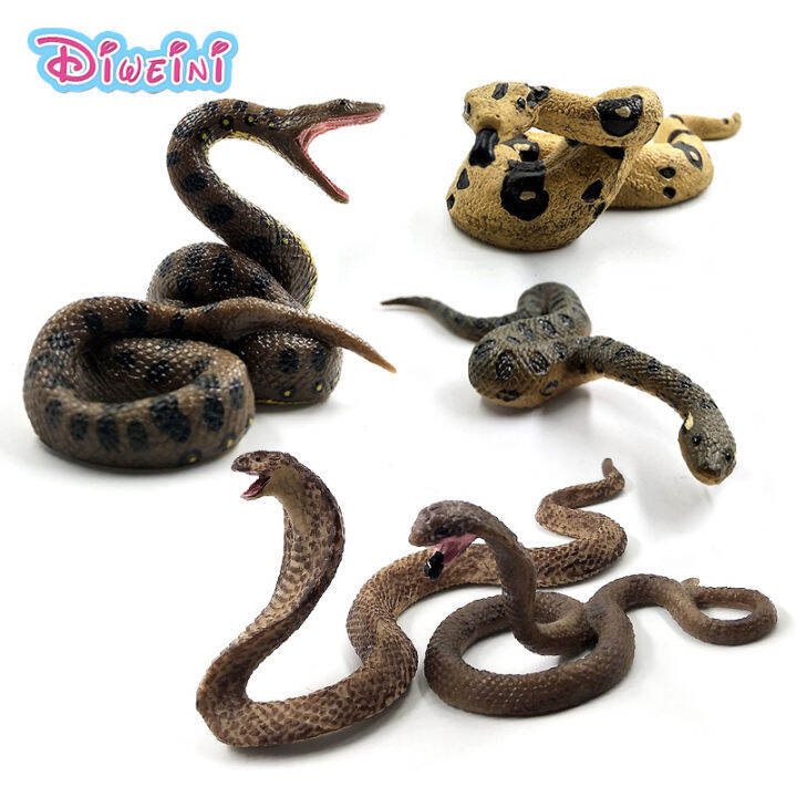 Simulation Snake Co Python Green Anaconda Plastic Animals Model DIY ...