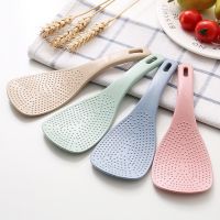 ∈❦◇ Wheat Straw Rice Spoons Long Handle Rice Cooker Rice Shovel Kitchen Supplies Home Decoration Kitchen Accessories S002