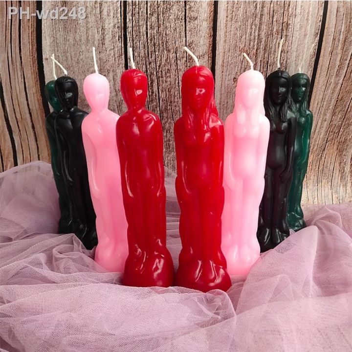 male-and-female-image-statue-figurine-candle-decorative-candle-for-easter-religious-party-decoration-red-pink-black-green