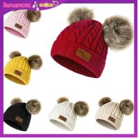 LIURU Fashion Winter Warm Cute Hemming Hat Knitted Hats Toddler Cap Baby Beanie