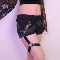 【YF】☬๑☇  Leg Harness Garter Leather Metal Trousers Hipster Pant Jean Keychain Goth Y2k Accessories