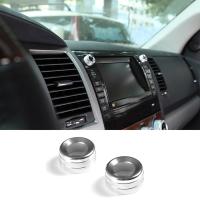 For Toyota Tundra 2007-2013 Aluminum Alloy Central Control Volume Knob Ring Cover Interior Accessories